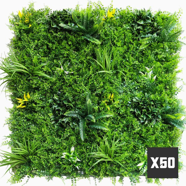 Mur Vegetal Artificiel Fougère Dense au M²