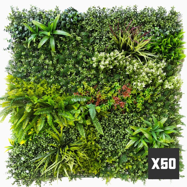 Mur vegetal artificiel Prairie Color au M²