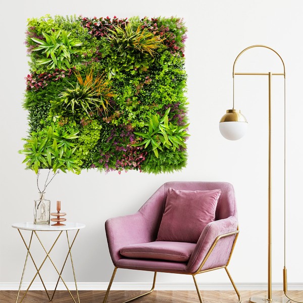 Mur vegetal artificiel brise vue Wood Colors