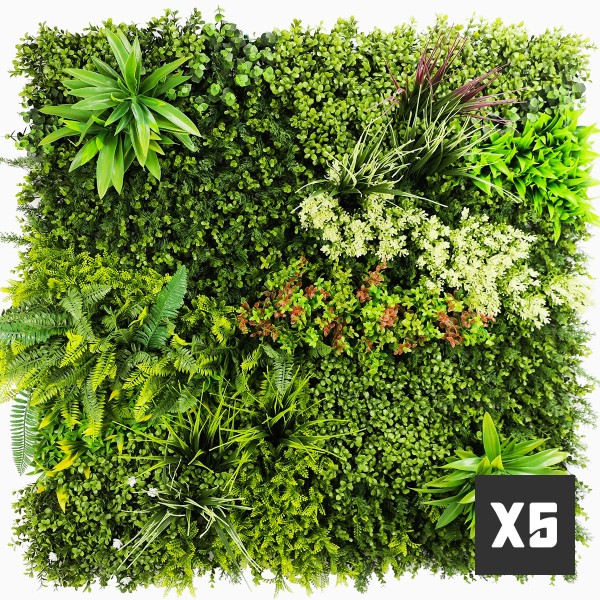 Mur vegetal artificiel Prairie Color au M²