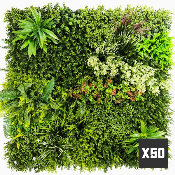 Mur vegetal artificiel Prairie Color au M²